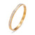 Wholesale Lady Circle Stainless Steel Zircon Bangle