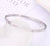 Modern Style Solid Color Stainless Steel 18k Gold Plated Bangle