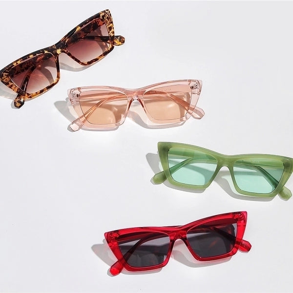 Multicolor Frame Cat's Eye Sunglasses