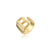 Wholesale New 18k Copper Gold-plated Alphabet Open Ring