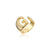 Wholesale New 18k Copper Gold-plated Alphabet Open Ring