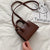 Wholesale Retro Solid Color Messenger Square Bag