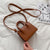 Wholesale Retro Solid Color Messenger Square Bag