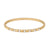 Wholesale Retro Solid Color Titanium Steel 18k Gold Plated Zircon Bangle