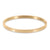 Wholesale Retro Solid Color Titanium Steel 18k Gold Plated Zircon Bangle