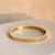 Wholesale Retro Solid Color Titanium Steel 18k Gold Plated Zircon Bangle