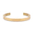 Wholesale Retro Solid Color Titanium Steel 18k Gold Plated Zircon Bangle