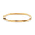 Wholesale Retro Solid Color Titanium Steel 18k Gold Plated Zircon Bangle