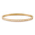 Wholesale Retro Solid Color Titanium Steel 18k Gold Plated Zircon Bangle