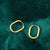 Wholesale Retro Style 18k Gold Plated Titanium Steel Round Wire Earrings