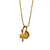 Wholesale Retro Sun Snails Titanium Steel 18k Gold Plated Pendant Necklace