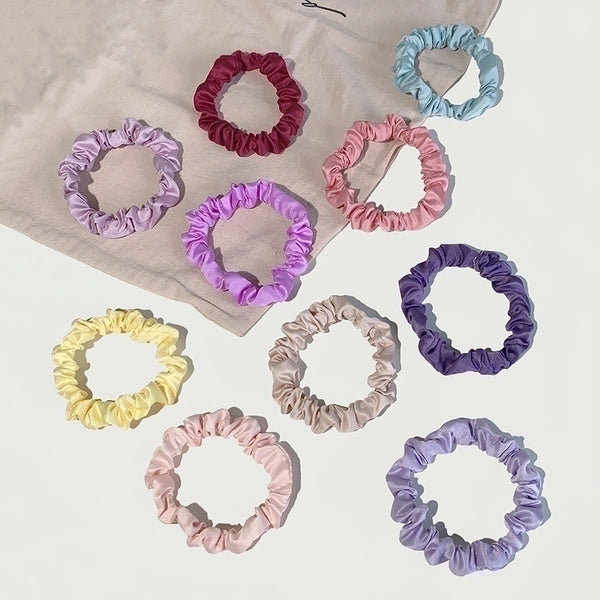 Wholesale Satin Small Size Traceless Satin Hair Rope Headdress