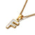 Wholesale Simple Shell English Letter Titanium Steel Necklace