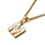 Wholesale Simple Shell English Letter Titanium Steel Necklace