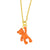 Wholesale Simple Solid Color Bear Pendant Copper Necklace