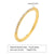 Wholesale Simple Style Circle Stainless Steel 18k Gold Plated Zircon Rings