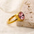 Wholesale Simple Style Classic Style Round Titanium Steel Inlay Zircon Rings