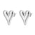 Wholesale Simple Style Commute Heart Shape Stainless Steel Plating Gold Plated Earrings Necklace