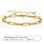 Wholesale Simple Style Geometric Stainless Steel 18k Gold Plated Zircon Bracelets