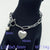 Wholesale Simple Style Heart Shape Stainless Steel Chain 18k Gold Plated Bracelets Necklace