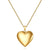 Wholesale Simple Style Heart Shape Titanium Steel Plating Gold Plated Pendant Necklace