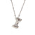 Wholesale Simple Style Letter Stainless Steel Plating 18k Gold Plated Pendant Necklace