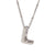 Wholesale Simple Style Letter Stainless Steel Plating 18k Gold Plated Pendant Necklace