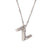 Wholesale Simple Style Letter Stainless Steel Plating 18k Gold Plated Pendant Necklace