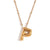 Wholesale Simple Style Letter Stainless Steel Plating 18k Gold Plated Pendant Necklace