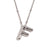 Wholesale Simple Style Letter Stainless Steel Plating 18k Gold Plated Pendant Necklace