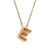 Wholesale Simple Style Letter Stainless Steel Plating 18k Gold Plated Pendant Necklace