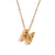 Wholesale Simple Style Letter Stainless Steel Plating 18k Gold Plated Pendant Necklace