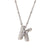 Wholesale Simple Style Letter Stainless Steel Plating 18k Gold Plated Pendant Necklace