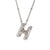 Wholesale Simple Style Letter Stainless Steel Plating 18k Gold Plated Pendant Necklace