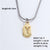 Wholesale Simple Style Letter Stainless Steel Titanium Steel Plating Chain Inlay Gold Plated Zircon Pendant Necklace