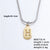 Wholesale Simple Style Letter Stainless Steel Titanium Steel Plating Chain Inlay Gold Plated Zircon Pendant Necklace