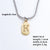 Wholesale Simple Style Letter Stainless Steel Titanium Steel Plating Chain Inlay Gold Plated Zircon Pendant Necklace