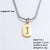 Wholesale Simple Style Letter Stainless Steel Titanium Steel Plating Chain Inlay Gold Plated Zircon Pendant Necklace