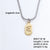 Wholesale Simple Style Letter Stainless Steel Titanium Steel Plating Chain Inlay Gold Plated Zircon Pendant Necklace