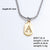 Wholesale Simple Style Letter Stainless Steel Titanium Steel Plating Chain Inlay Gold Plated Zircon Pendant Necklace