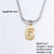 Wholesale Simple Style Letter Stainless Steel Titanium Steel Plating Chain Inlay Gold Plated Zircon Pendant Necklace