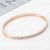 Wholesale Simple Style Round Stainless Steel Bangle