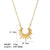 Wholesale Simple Style Sun Stainless Steel Polishing Plating 18k Gold Plated Earrings Necklace