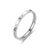 Wholesale Simple Titanium Steel Zircon Ring