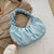 Wholesale Solid Color Cloud Fold Single Shoulder Bag