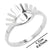 Wholesale Streetwear Eye Stainless Steel Open Ring