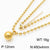 Wholesale Streetwear Solid Color Stainless Steel Plating 18k Gold Plated Bracelets Necklace