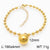 Wholesale Streetwear Solid Color Stainless Steel Plating 18k Gold Plated Bracelets Necklace