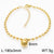 Wholesale Streetwear Solid Color Stainless Steel Plating 18k Gold Plated Bracelets Necklace