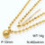 Wholesale Streetwear Solid Color Stainless Steel Plating 18k Gold Plated Bracelets Necklace